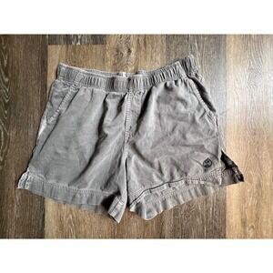 Crazy Shirts Hawaii Shorts Mens XL Grey Vintage Elastic Waist Cotton Faded